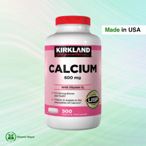 Kirkland Signature Calcium with Vitamin D3, 600mg - 500 Tablets